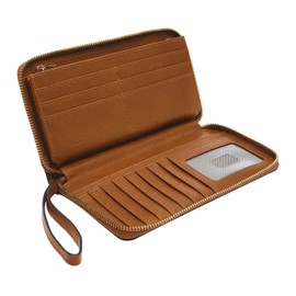 Fossil Ladies Purse - Liza Eco Leather Zip Around Clutch SL8250888 - 7.5" L x 1" W x 4.5" H, Stripes