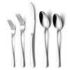 Onader 60 Piece Heavy Duty Flatware Set Stainless Steel Silverware