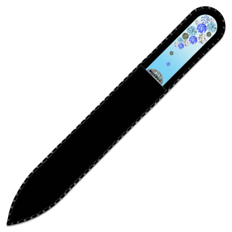 Mont Bleu Crystal Nail File hand decorated with crystals -
