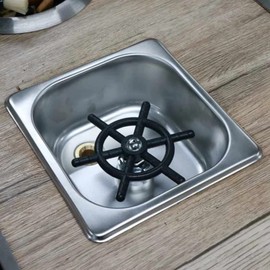 Glass Rinser, Automatic Glass Bottle Washer, High Pressure Cup Washer Cleaner, Stainless Steel Kitchen Sink Glass Washer Accessories for Household Kitchen Coffee Laboratory(Silver)