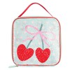Polar Gear Cherries Sequin Reveal Insulated Lunch Bag - Reversible