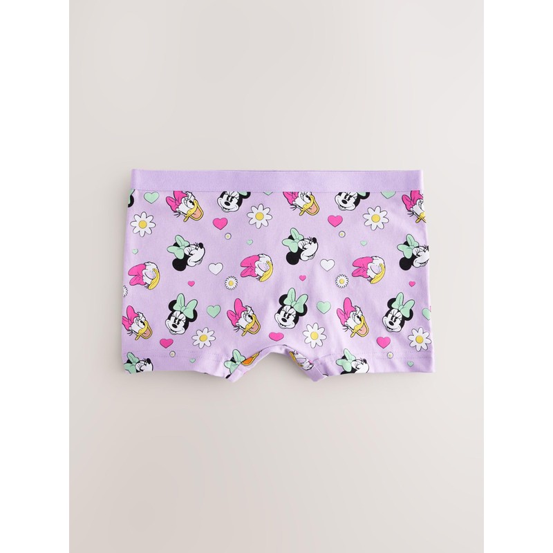 NEXT Minnie Mouse Pack of 5 Shorts, Pink/Purple, 11 -