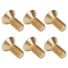50Pcs Flat Hex Socket Screw M3 Pure Copper Countersunk Head