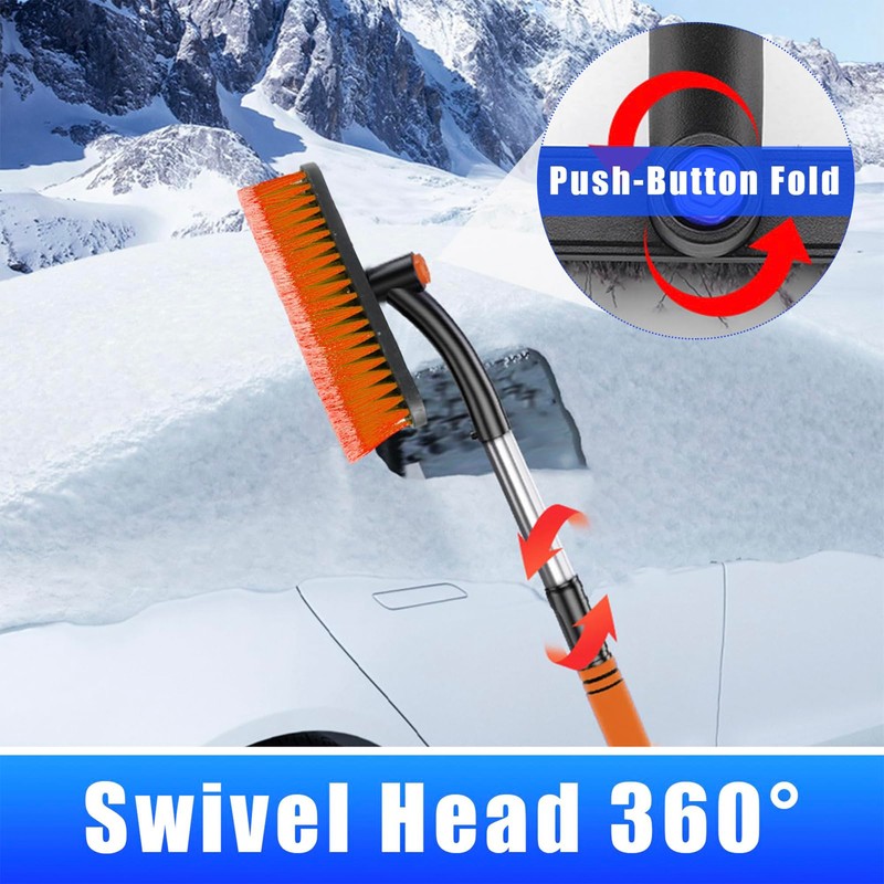 Desdira Car Ice Scraper, 2 in 1 Snow Brush with