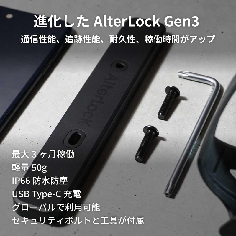 [CROPS SET] AlterLock Gen3 (AlterLock) Anti-Theft, Vibration Detection Alarm, GPS