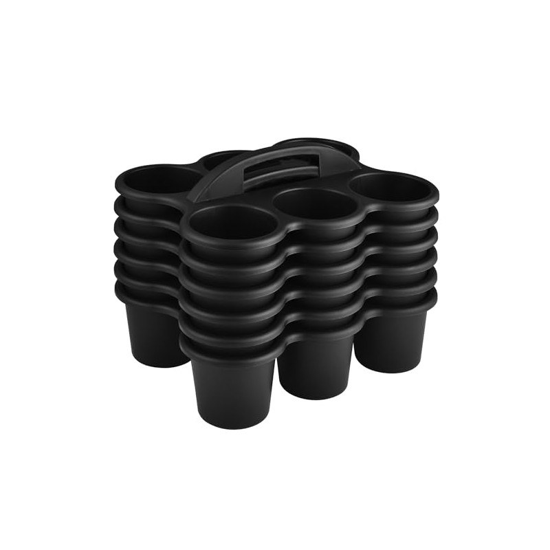 ALINK 6 Pack Classroom Caddy Storage Basket with Handle, Plastic