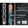 Baron Design | Edelstahl Blende ohne Bohren | Zubehör für