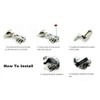 10 PCS Universal Cabinet Cupboard Hinge LED Light for Modern