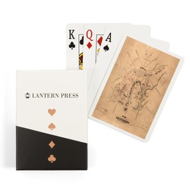 Lantern Press Battle of Gettysburg, (1864), Civil War Panoramic Map (52 Playing Cards, Poker Size Card Deck with Jokers)