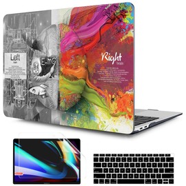 TWOLSKOO Case for MacBook Air 13 inch, Plastic Hard Shell Case & Keyboard Skin & Screen Protector Compatible with MacBook Air 13 inch 2021 2020 2019 2018 Model A2337 M1 A2179 A1932, Abstract Flower