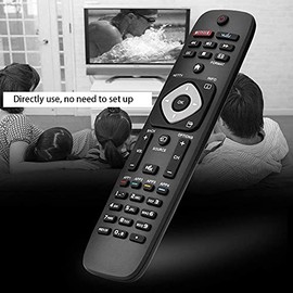 Fosa Control Remoto de Reemplazo URMT39JHG003 Compatible con Smart TV, Universal Repuesto de Mando a Distancia para Televisión, No Requiere Configuración
