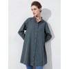 Minibee Women's Oversized Button Down Shirts Long Sleeve Cotton Linen