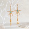 Gold Starfish Earrings for Women Summer Beach Starfish Earrings Summer