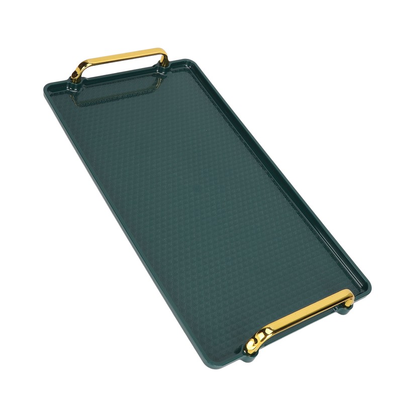 Large Handle Tray Double Ear Plastic Tray Rectangular Stable Multifunctional