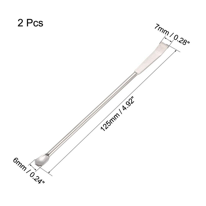Micro Lab Sampling Reagent Spoon 304 Stainless Steel 2 in