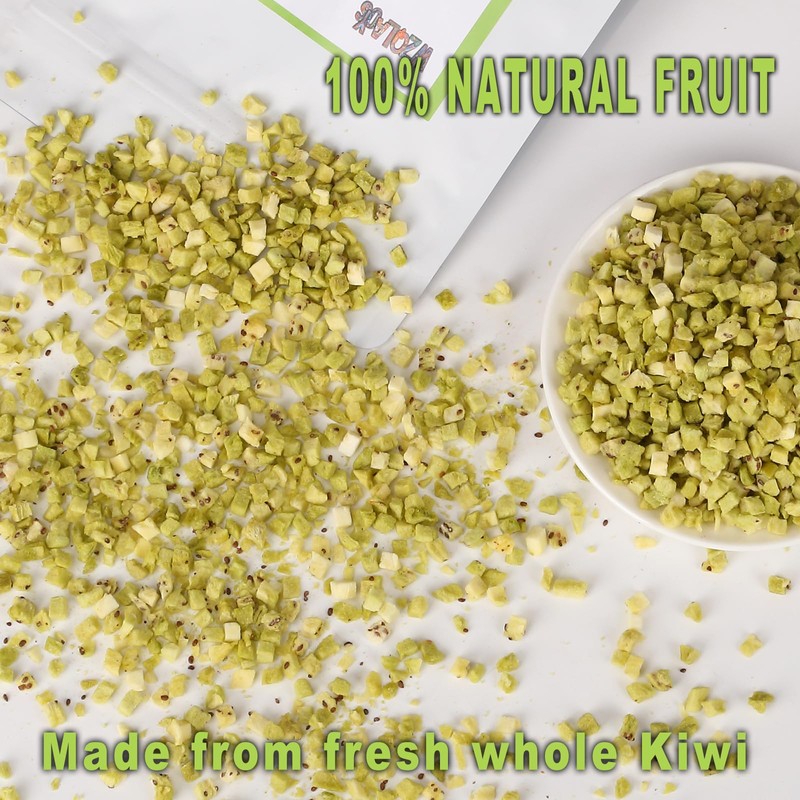 Freeze Dried Kiwi Fruit Snacks, 10.58oz/300g, No Added Sugar, Diced