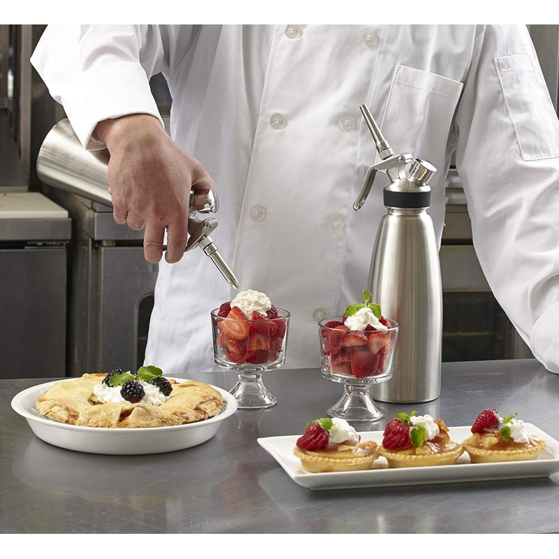 Chef-Master 90062 Cream Dispenser, Whipped Cream Dispenser for Waffles, Coffee,