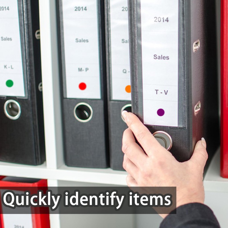 10 Sheets/2600 PCS Coloured Dot Stickers 10 Colours Round Color