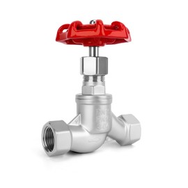 1/2" NPT Stainless Steel S-Type Globe Valve, Accurately Adjust Flow Rate Heavy Duty Threaded Manual Rotary Sluice Shut-off Valve for Water, Oil, Gas, Industrial Piping, and HVAC Systems (1/2", DN15)