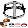 Beirui Soft Cat Harness - Rhinestone Leather Dog Harness Leash