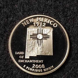 2008-S New Mexico State Clad S Proof Quarter uncirculated