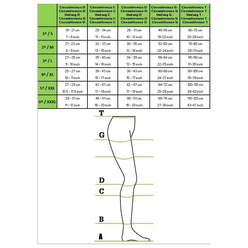 Variform 1509 Medical Elastic Single Leg Compression Stockings Class 2