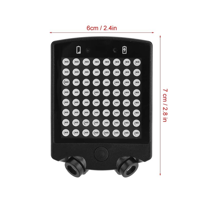 Dwawoo - Señal de giro inalámbrica para bicicleta (USB, intermitentes,