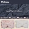 Chloven 2 Pack Microfiber Bowtie Headbands Facial Makeup Headband Cosmetic