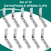 10PCS Tent Pole Spring Clips, Tent Pole Push Button Spring