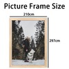 A4 Frame Wooden, A4 Photo Frames, Picture Frame(21x29.7CM),Versatile Certificate Frames