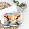 Caroline's Treasures Pelicans Flying Greeting Cards Pack of 8 Blank