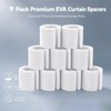 9 Pack Curtain Pleat Spacers, 50mm EVA Foam Rollers for