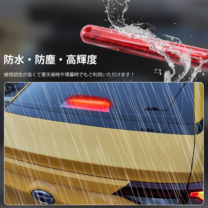 Ygmylandbb New High Mount Stop Lamp, Universal LED Brake Lamp,