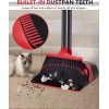 TreeLen GOAT Broom and Dustpan Set for Home, Upgrade 52"