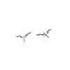 Dur Jewellery Small Stud Earrings Morel Silver 925 O4689, Silver,