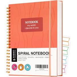 Yoment Spiral Notebook 8.5 x 11 A4 Large Notebooks for Work College Ruled Journaling Notebooks, 100 GSM Paper, Spiral Journal for Women Men Note Taking Writing