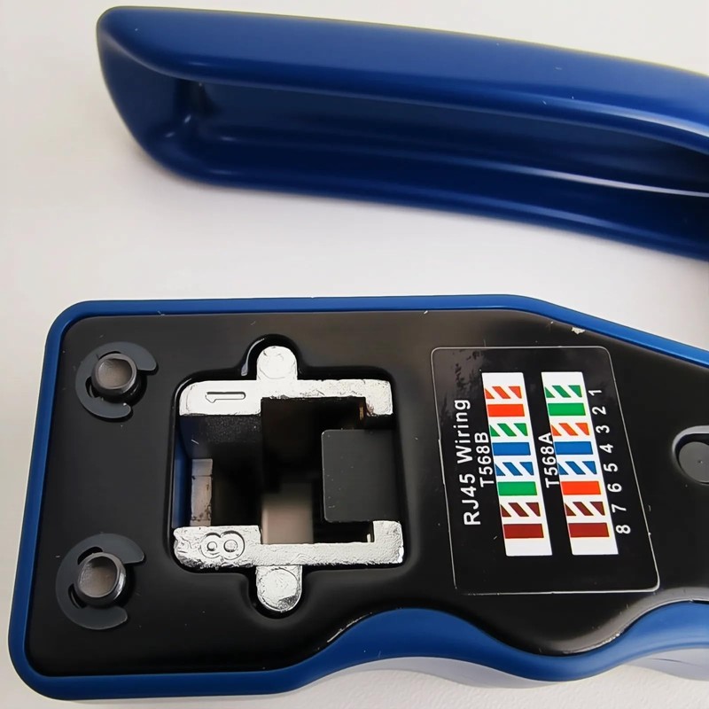 RJ45 Crimp Tool 8P RJ45 Crimping Tool Pass Through Ethernet