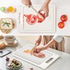 Double Sided 304 Stainless Steel & Wheat Straw Cutting Board,