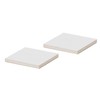 soil D347 WH Diatomaceous Earth Coasters, Large, Square, Set of