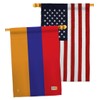 Armenian House Flag - Pack Regional Nationality Nation International World
