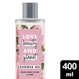 Love Beauty And Planet Bountiful Moisture Shower Gel for Dry Skin Murumuru Butter & Rose Free Paraben Free 1 Piece (400ml)