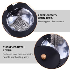 Hilizart Bicycle Chain Wax Melting System with 1500ML Bike Chain Wax Melting Pot Auto Temperature Control and Integrated Cooling Rack 35-125℃ Automatic and Manual Modes 1 Year Service