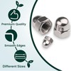 Silver Stainless Steel Dome Nuts (6 Pack) - M3 M4