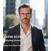 KLYNO-KLYNO Reading Glasses for Men/Women 4 Pack Comfortable Blue Light