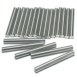 ZDingTech 20pcs 5mm x 45mm Dowel Pins Metal Dowel pins M5 5mm Shelf Pegs,Support Shelves,5mm x 45mm Metal Rod.304 Stainless Steel Wood Bunk Bed pegs