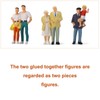 P4312 O Scale Painted Figures 30 Different Poses All Standing
