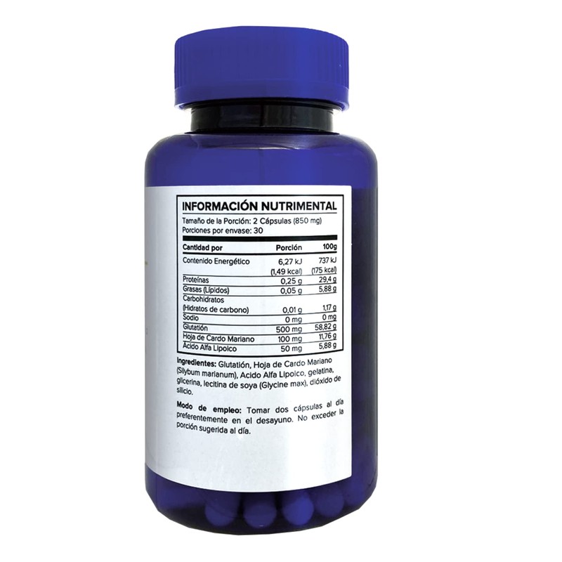 Glutatión | 5H8 Nutrition | Suplemento Alimenticio a Base de
