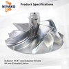 Niyako Wicked Turbo Billet Compressor Wheel Replacement# 𝐖𝐖𝟑𝟖 Fit 1994-2003