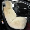 OGLAND Fluffy Sheepskin Car Seat Cover-Fuzzy Fur Auto Cushion for