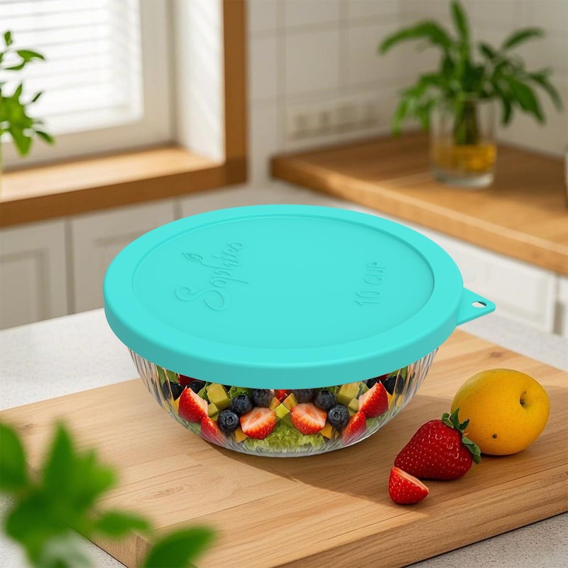 SOPHICO Silicone Replacement Lids for Pyrex Sculpted Glass & Tinted